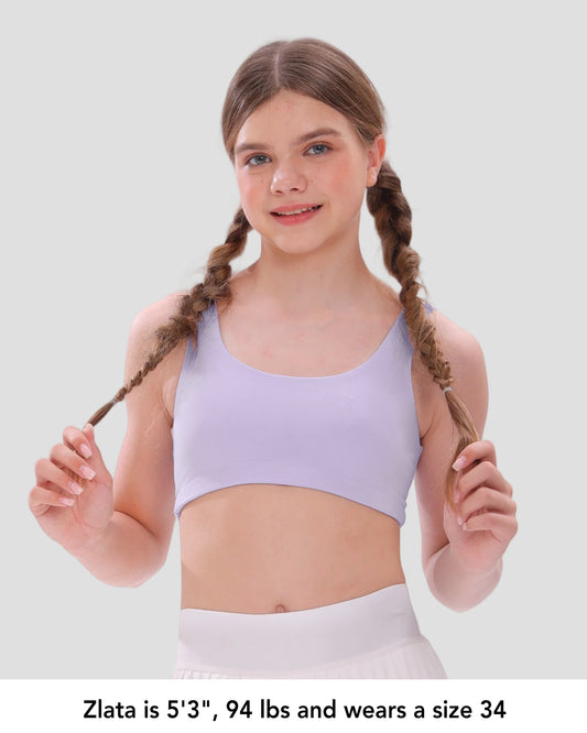 4/2 PACK Soft Cotton Shaping Training Bra Scoopneck Elastic