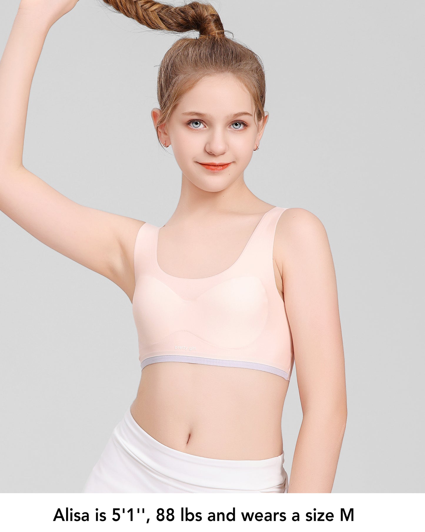 4 PACK Seamless Training Bra Lightweight Fixed Cups