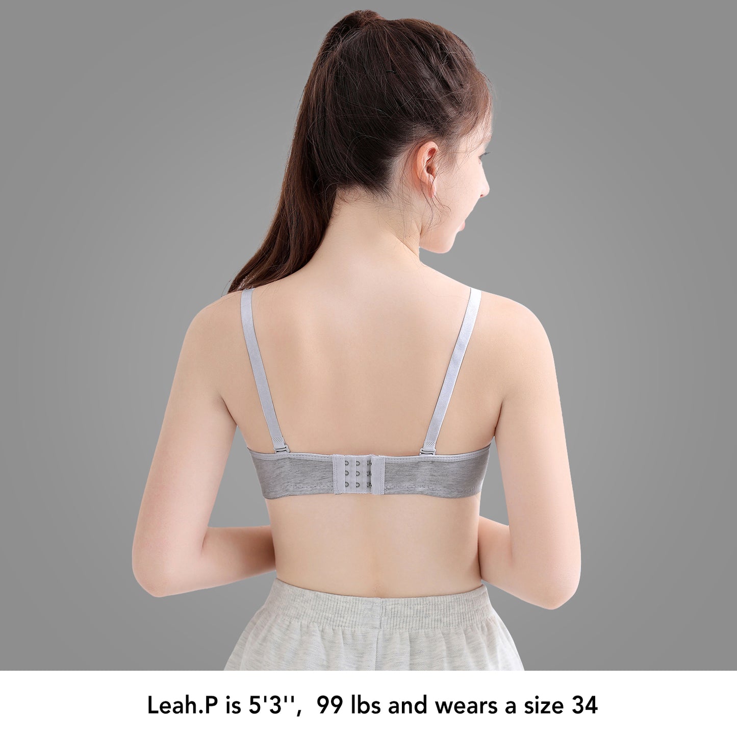 4 PACK Soft Padded Cotton Wireless Training Bra