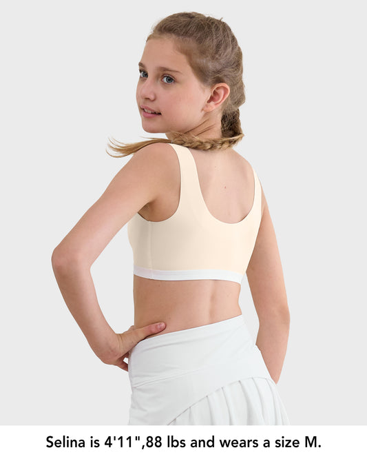4/2 PACK Seamless Soft Teen Sports Bra