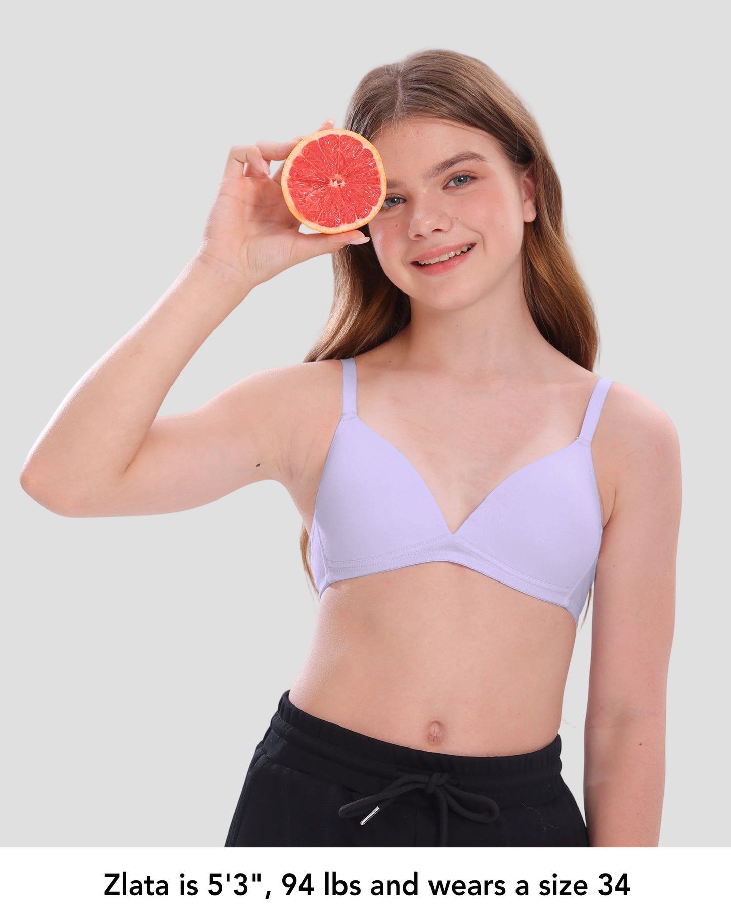 4 PACK Soft Padded Cotton Wireless Training Bra