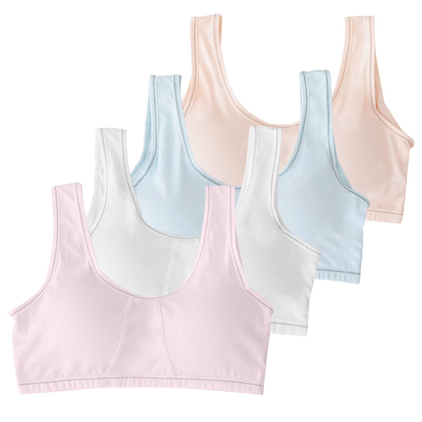 4 PACK Cotton Sport Tank Bralette