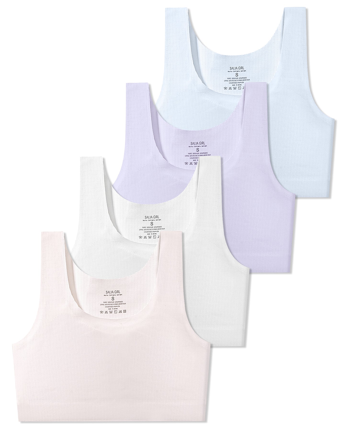 4/2/1 PACK Seamless Double Layer Training Bra