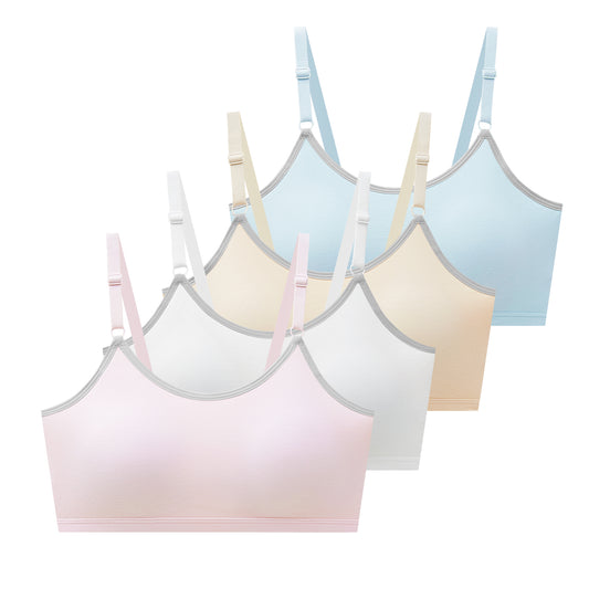 4 PACK Sport Cami Bra Fixed Pad