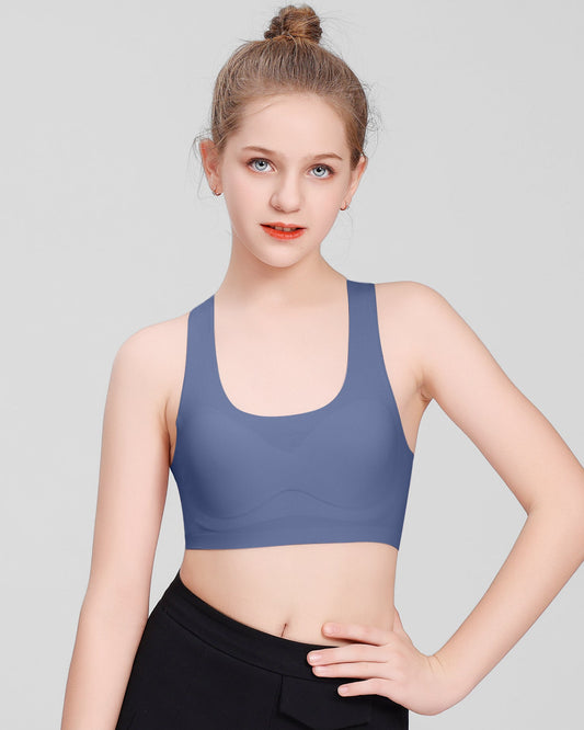 4/2 PACK Racerback Seamless Design with Removable Soft Padding Bras