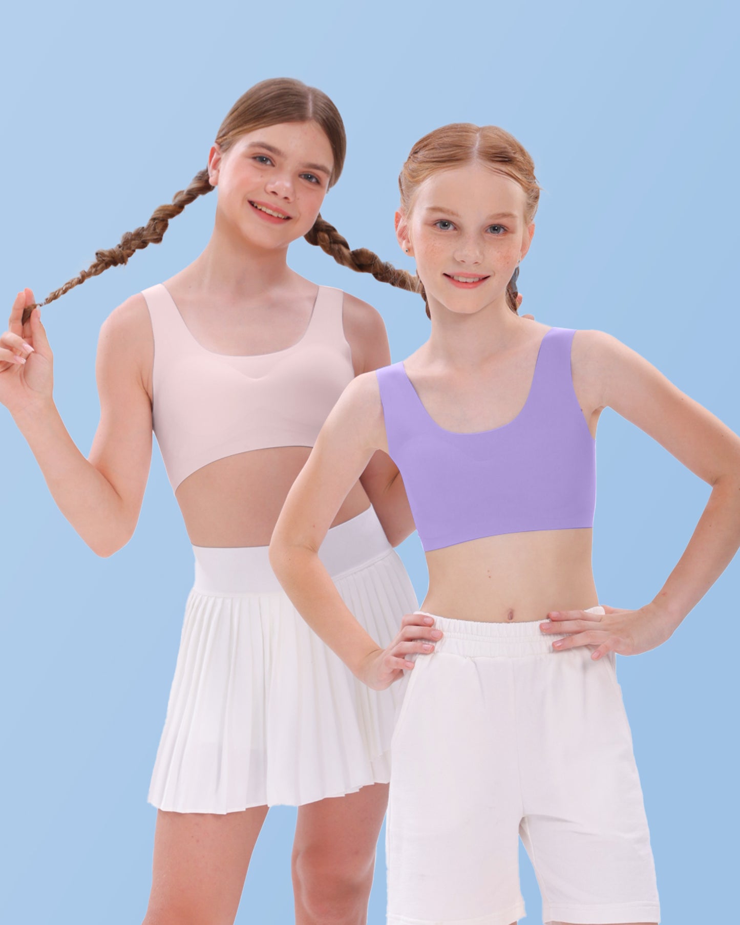 4/2 PACK Cotton Sport Tank Bralette