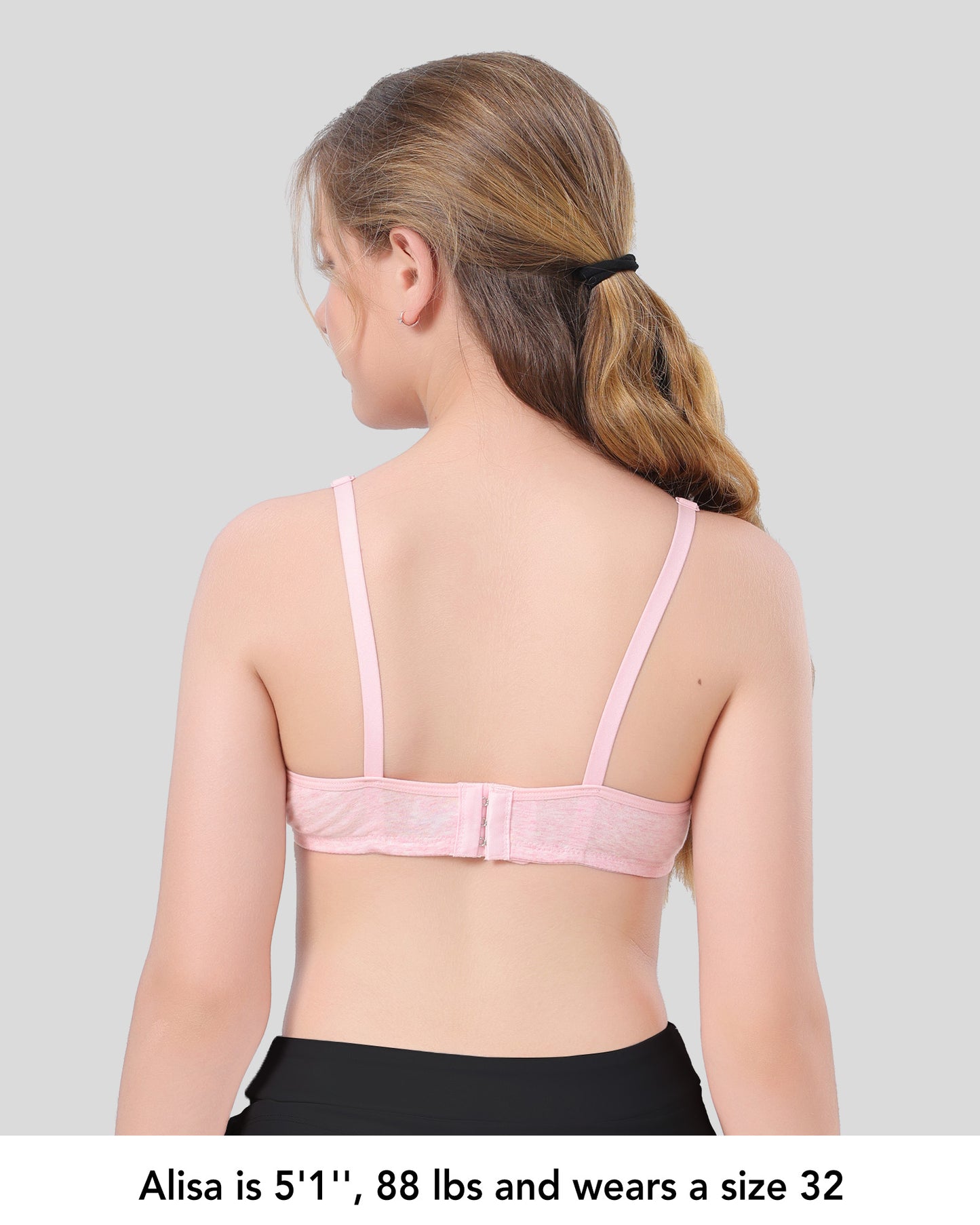 4 PACK Soft Padded Cotton Wireless Training Bra