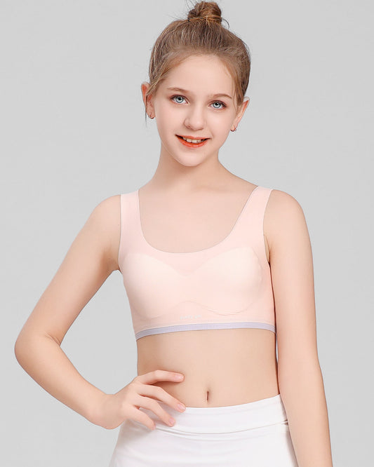 4 PACK Seamless Training Bra Lightweight Fixed Cups