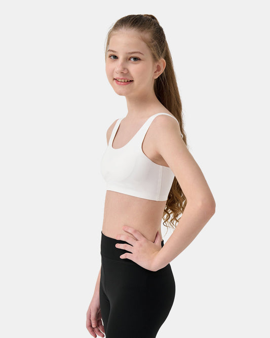 4 PACK Seamless Tween Sports Training Bra with Removable Pads