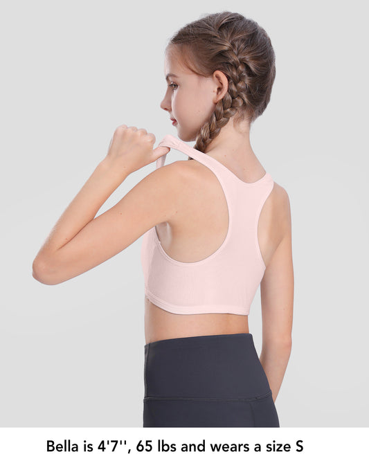 4 PACK Small Vest Wireless Racerback Sports Bra