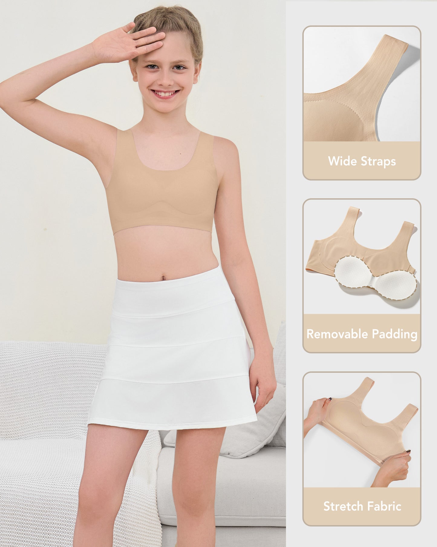 4/2 PACK Cotton Sport Tank Bralette