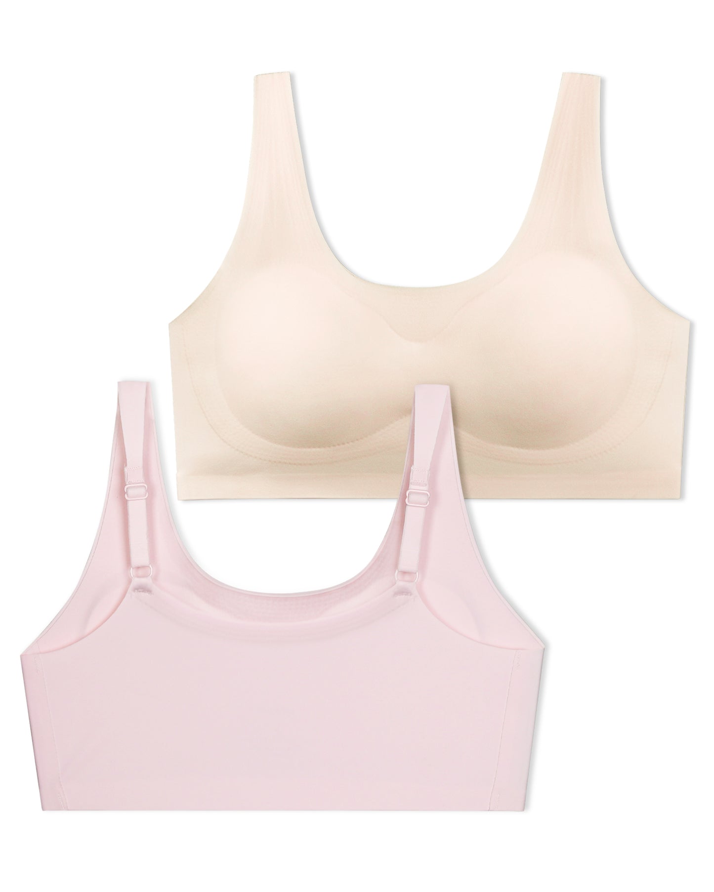 4 PACK Seamless Tween Sports Training Bra with Removable Pads