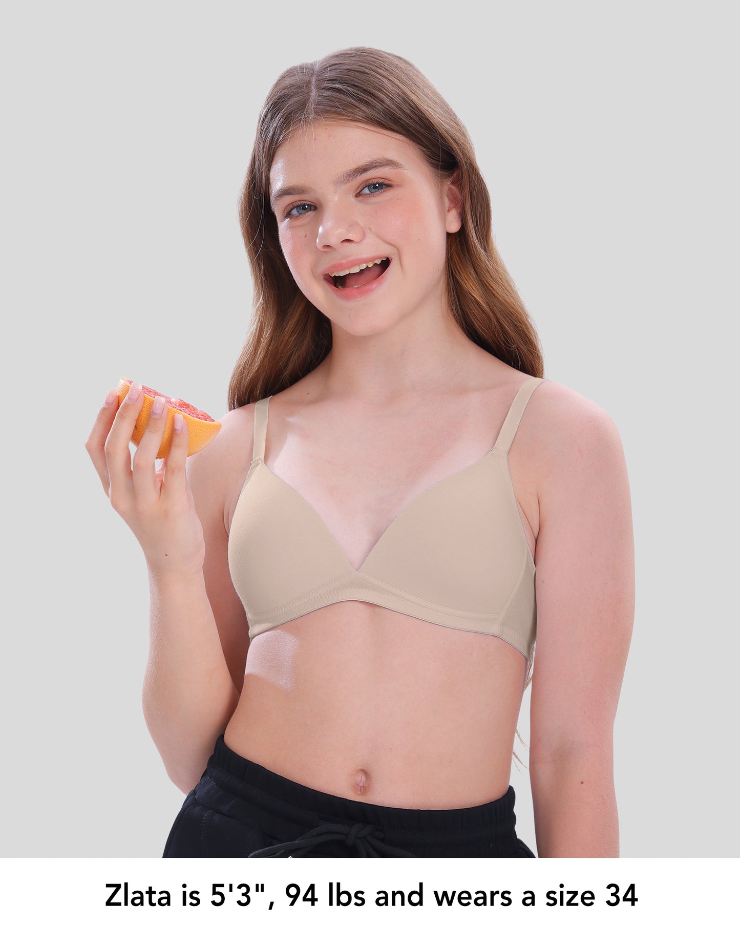 4 PACK Soft Padded Cotton Wireless Training Bra