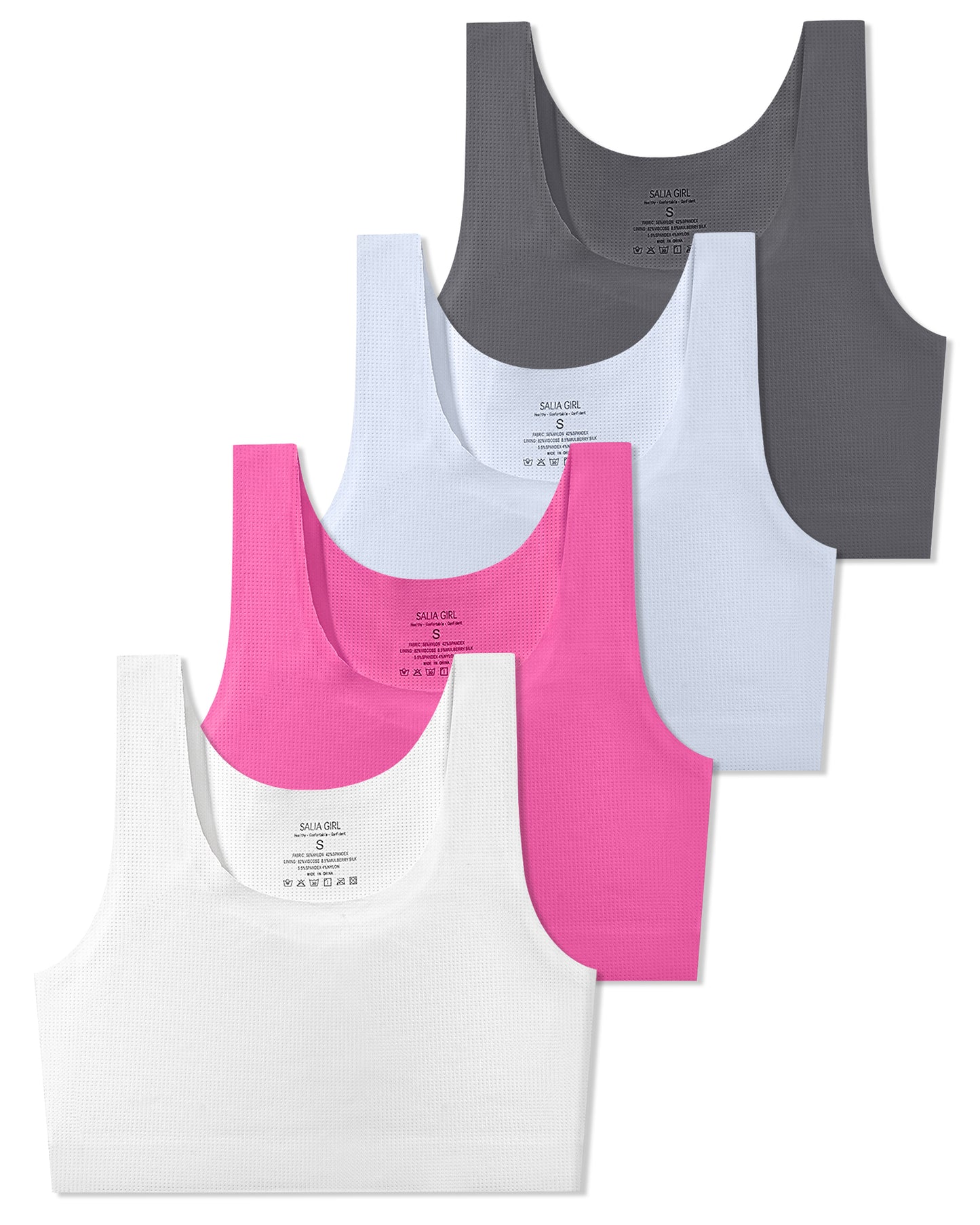 4/2/1 PACK Seamless Double Layer Training Bra