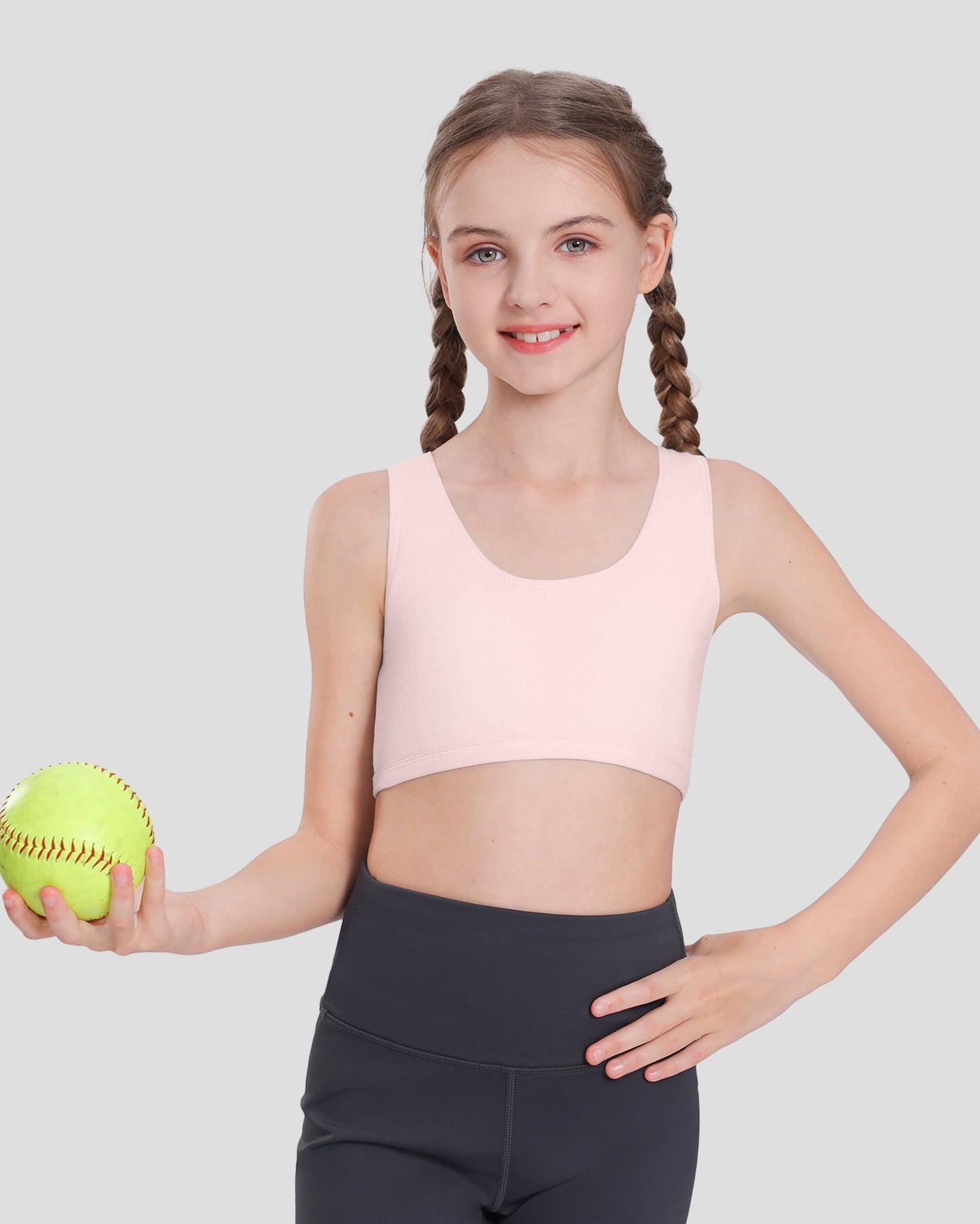 4 PACK Small Vest Wireless Racerback Sports Bra